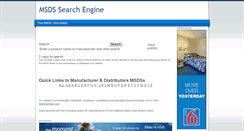 Desktop Screenshot of msdssearchengine.com